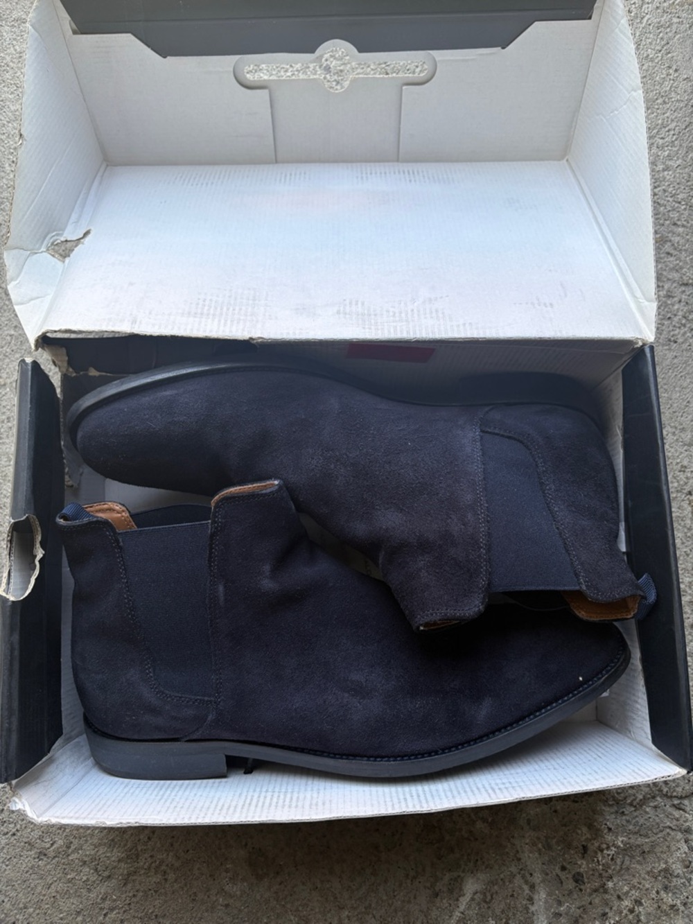 Aldo Men's Navy Suede Chukka Boots